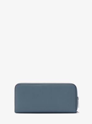 Large Pebbled Leather Continental Wallet