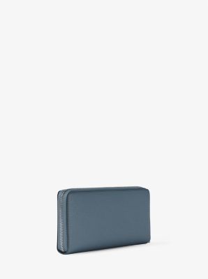 Large Pebbled Leather Continental Wallet