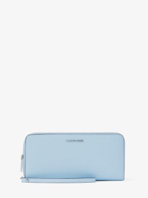 Large Pebbled Leather Continental Wallet