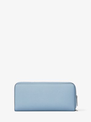 Large Pebbled Leather Continental Wallet