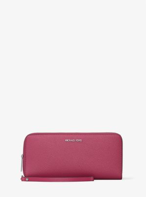 Large Pebbled Leather Continental Wallet