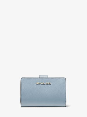 Saffiano leather store wallet michael kors