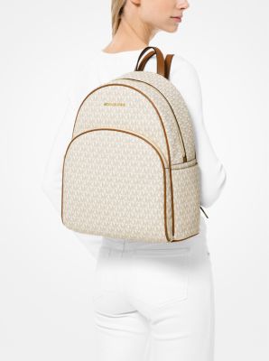 Michael michael kors abbey large logo best sale backpack