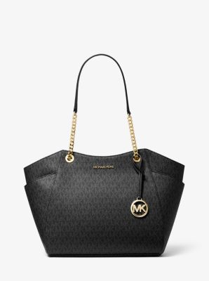 michael kors black jet set tote