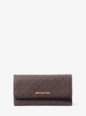 Michael kors jet set trifold wallet hotsell