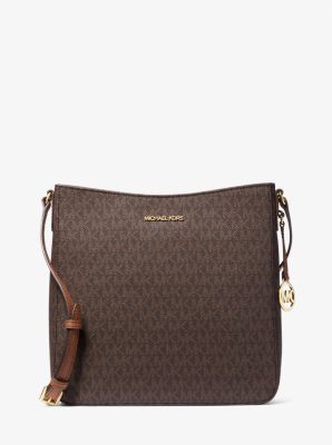 Michael Kors Bags | Michael Kors Jet Set Travel Medium Logo Crossbody Bag | Color: Brown/Gold | Size: Os | Lotsa_Things's Closet