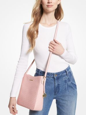 Borsa messenger Jet Set Travel grande con logo in CIPRIA SCURO CIPRIA | Michael Kors