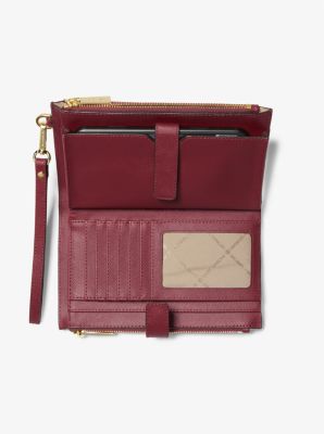 Jet Set Large Leather Smartphone Wristlet Wallet Michael Kors Canada