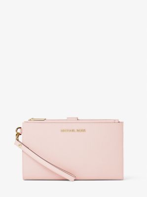 Jet Set Large Leather Smartphone Wristlet Wallet