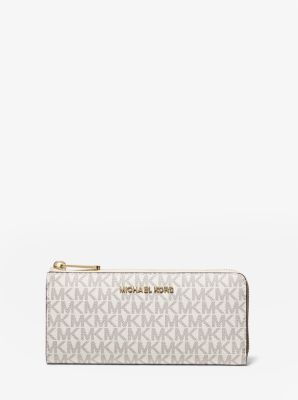 Jet Set Travel Large Logo Quarter-Zip Wallet | Michael Kors Canada