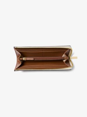 Jet Set Travel metallic wallet