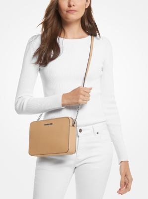 Michael Kors Jet Set Large Saffiano Leather Crossbody Bag – shopmixusa