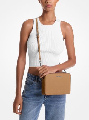 Jet Set Large Saffiano Leather Crossbody Bag image number 2