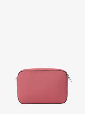 Bandolera Jet Set grande de piel saffiano in HIBISCUS | Michael Kors