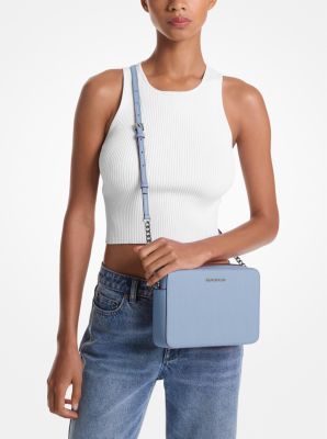 Jet Set Large Saffiano Leather Crossbody Bag