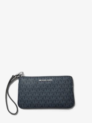 michael kors large logo wristlet