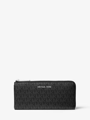 Jet Set Travel Large Logo Quarter-Zip Wallet | Michael Kors