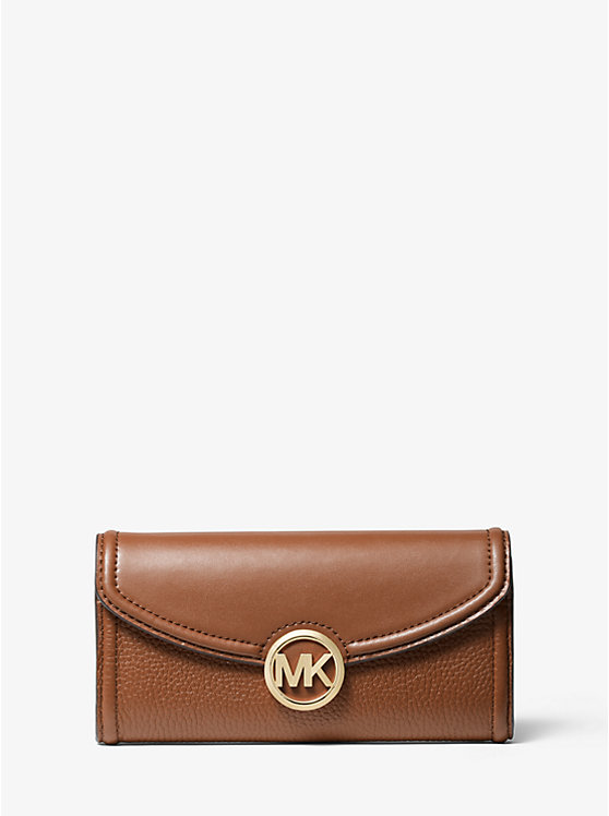 Fulton Large Pebbled Leather Continental Wallet | Michael Kors