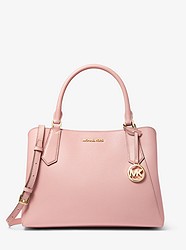 Kimberly Large Pebbled Leather Satchel - BLOSSOM - 35F9GKFS7T