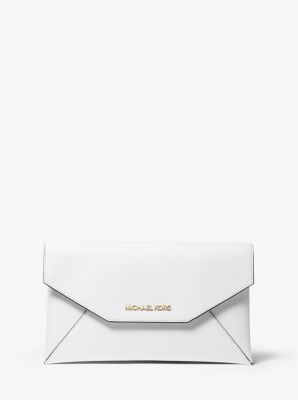 michael kors white clutch