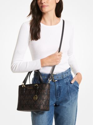 Jet Set Large Crossgrain Leather Top-zip Tote Bag