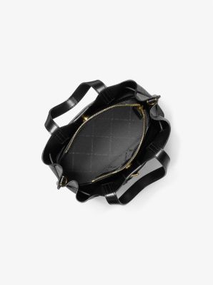 Michael Kors Emilia Small Logo Crossbody Bag (Black): Handbags