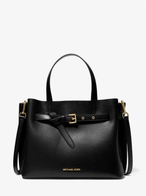 Emilia Large Pebbled Leather Satchel