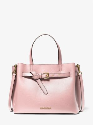 Emilia Large Pebbled Leather Satchel