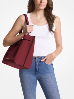Michael Kors Emilia Large Tote Shopper Shoulder Handbag Leather Bag Black  Gold