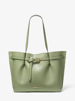 Emilia Large Pebbled Leather Tote Bag Michael Kors