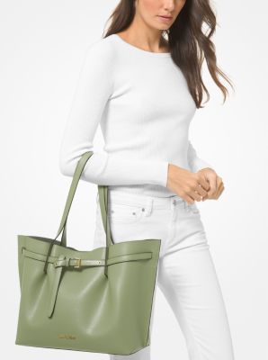 Emilia Large Pebbled Leather Tote Bag | Michael Kors