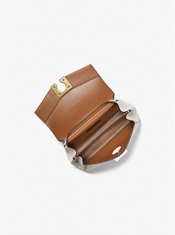 Lita Small Two-Tone Logo and Leather Crossbody Bag image number 1