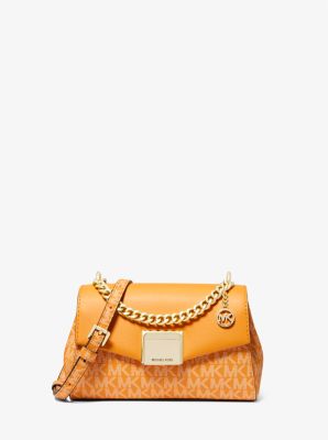 michael kors lita small two tone logo crossbody