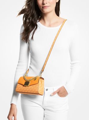 michael kors lita small two tone logo crossbody