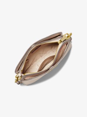 Umh&auml;ngetasche Trisha Medium aus gekrispeltem Leder in HELLER SAND | Michael Kors