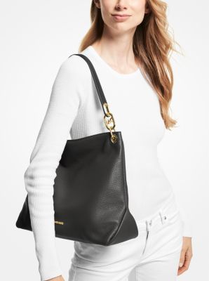 Trisha Large Pebbled Leather Shoulder Bag