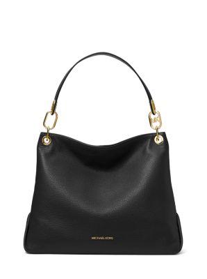 Trisha Large Pebbled Leather Shoulder Bag | Michael Kors