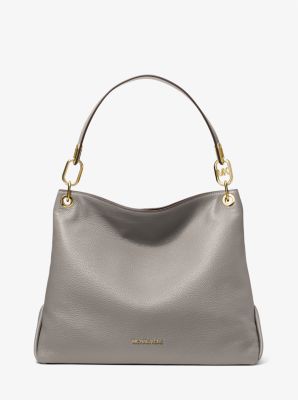 Trisha Large Pebbled Leather Shoulder Bag | Michael Kors