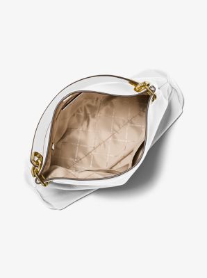 Trisha Large Pebbled Leather Shoulder Bag