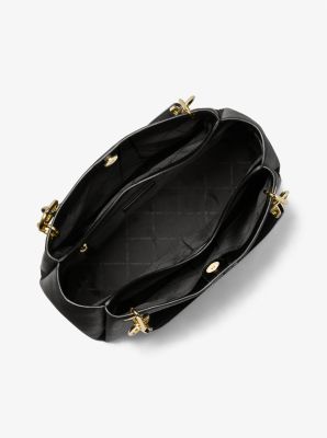 MICHAEL Michael Kors, Bags, Nwt Michael Michael Kors Black Large Triple  Compartment Shoulder Bag