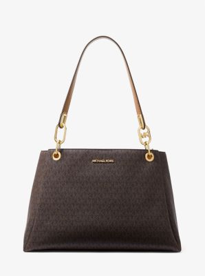 Trisha Large Logo Shoulder Bag | Michael Kors