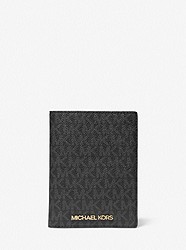 Logo Passport Case and Luggage Tag Gift Set - BLACK - 35H1GGZD8B