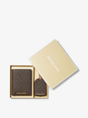 Logo Passport Case and Luggage Tag Gift Set | Michael Kors