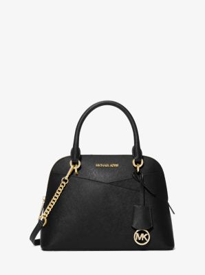 Michael Kors Emmy Dome Satchel Large in Saffiano Leather Review 