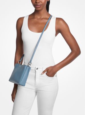 Trisha Medium Pebbled Leather Crossbody Bag