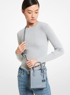 Michael Kors Mercer Extra-Small Logo and Leather Crossbody Bag In