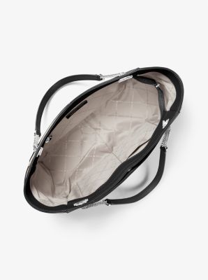 Jet Set Large Color-Block Saffiano Leather Tote Bag