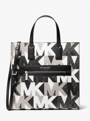 Michael Kors Kenly MK Logo Crossbody Bag Purse Handbag (BROWN): Handbags