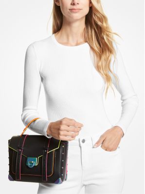 Michael Kors Leather Handle Bag - Black Handle Bags, Handbags
