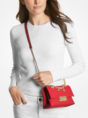 Michael kors red small hot sale bag